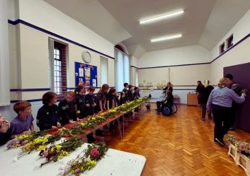 Cubs liverpool charity flower arranging session